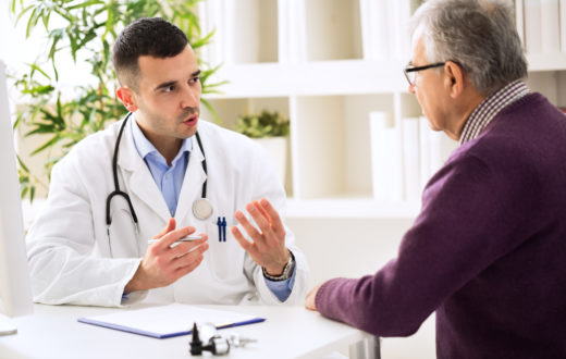 doctor speaking with a patient