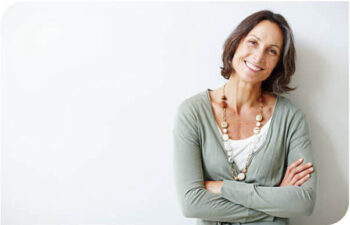 Woman smiling