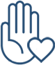 heart hand icon