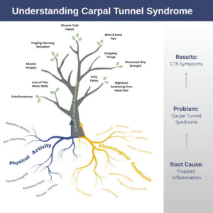 The Carpal Solution Quick-Start Guide 5 The Root Cause of Carpal Tunnel Syndrome is Trapped Inflammation For Best Results in treating Carpal Tunnel it is important to treat the root cause of CTS