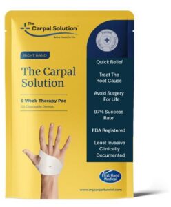 Carpal Solution Treatment Kit Treats the Root Cause of Carpal Tunnel for Quick Relief of Carpal Tunnel Symptoms for life